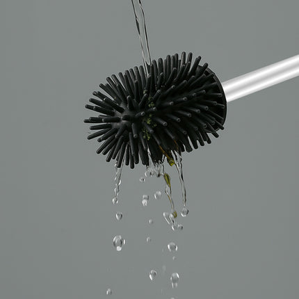 Toiletborstel met houder – zwart