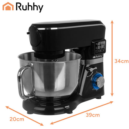 Ruhhy Keukenmachine met Verwarmde Mengkom & Blender - 2000W - Zwart