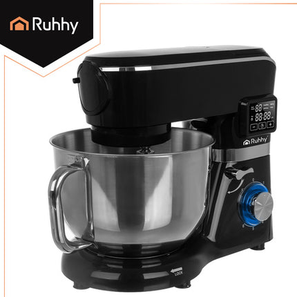 Ruhhy Keukenmachine met Verwarmde Mengkom & Blender - 2000W - Zwart