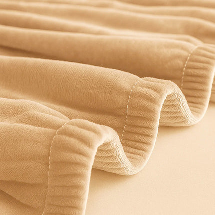 Ruhhy Bankhoes - 145-185 cm - Beige - Fluweel