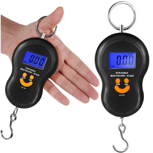 Ruhhy Digitale Hangweegschaal - 50 kg - LCD Display - Zwart