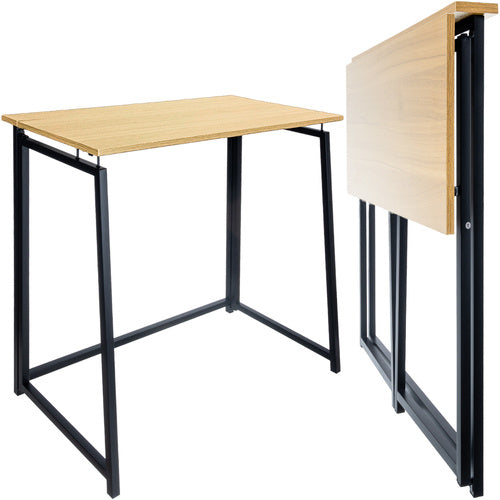 Ruhhy Opvouwbaar Bureau - 80 x 40 x 75 cm - Houtkleur - Loft Stijl