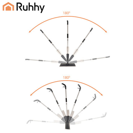 Ruhhy Spraymop - 600 ml - Inclusief 2 Microvezeldoeken - Grijs/Wit
