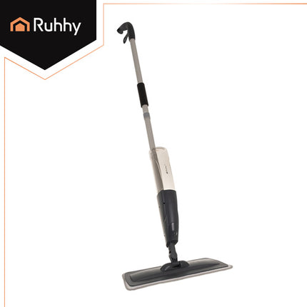 Ruhhy Spraymop - 600 ml - Inclusief 2 Microvezeldoeken - Grijs/Wit