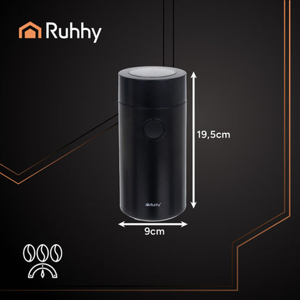 Ruhhy 26219 Elektrische Koffiemolen - 150W - 50g - Zwart