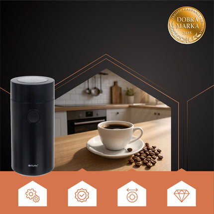 Ruhhy 26219 Elektrische Koffiemolen - 150W - 50g - Zwart