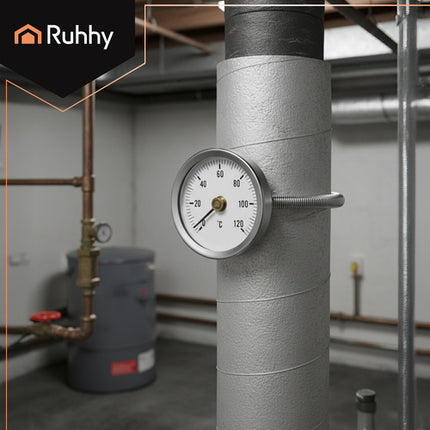 Ruhhy Bimetallische Buisthermometer - 0-120°C - Precisie Meetinstrument