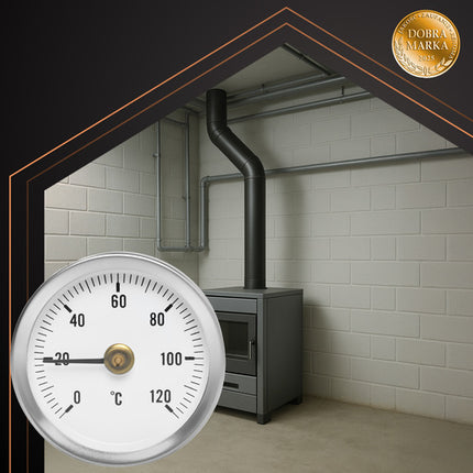 Ruhhy Bimetallische Buisthermometer - 0-120°C - Precisie Meetinstrument