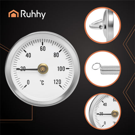 Ruhhy Bimetallische Buisthermometer - 0-120°C - Precisie Meetinstrument