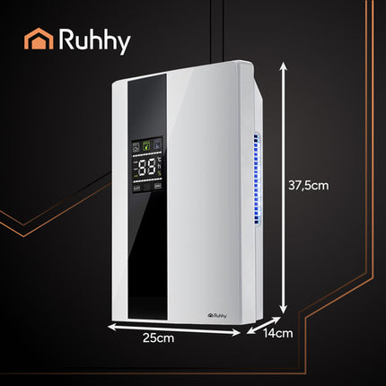 Ruhhy Luchtontvochtiger & Luchtreiniger - 2-in-1 - 2000 ml - Wit
