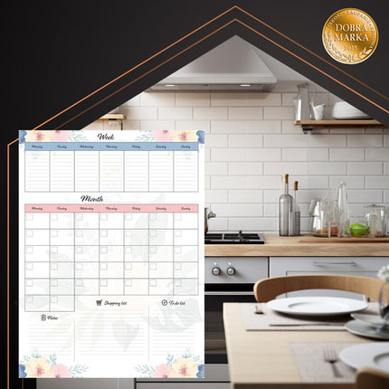 Ruhhy Magnetische Koelkastplanner - 60 x 45 cm - Met Marker