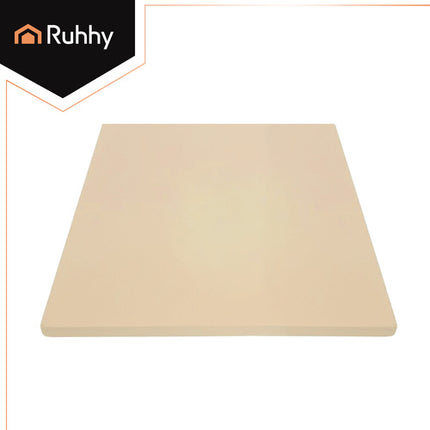 Ruhhy 26916 Pizzasteen met Bamboeschep - 38 x 36 cm - Cordieriet