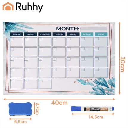 Ruhhy 26954 Magnetische Planner - 30x40 cm - Weekplanner voor Koelkast