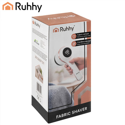 Ruhhy Pluizentondeuse - Draadloos - 6 Mesjes - Met LCD-Display - USB-C