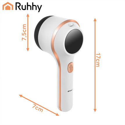 Ruhhy Pluizentondeuse - Draadloos - 6 Mesjes - Met LCD-Display - USB-C
