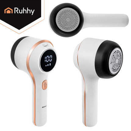Ruhhy Pluizentondeuse - Draadloos - 6 Mesjes - Met LCD-Display - USB-C