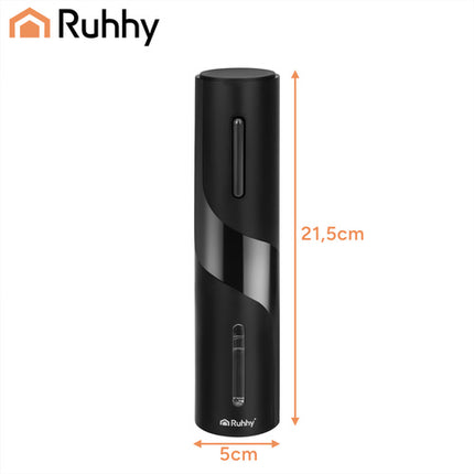 Ruhhy Elektrische Wijnopener Set - 4-Delig - USB-C Oplaadbaar - Zilver