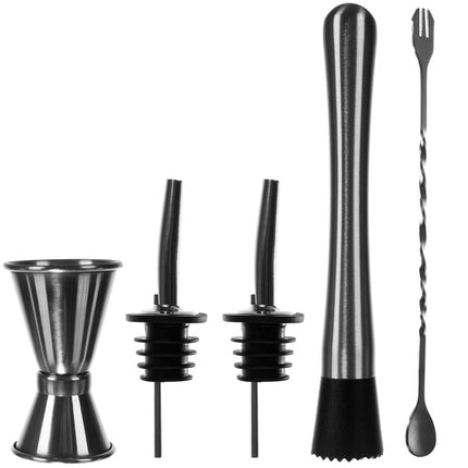Ruhhy Cocktail Shaker Set - 6-Delig - RVS - 700 ml