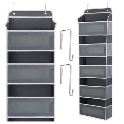 Ruhhy Hangende Deur Organizer - 5 Planken - Met Opbergvakken - Grijs/Wit