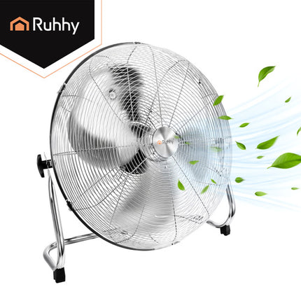 Ruhhy Vloerventilator - 50 cm - 130W - Metalen Design - Krachtig