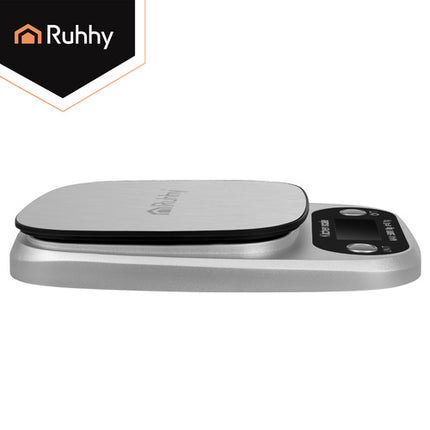 Ruhhy Digitale Keukenweegschaal - 5kg - 0,1g - RVS - Met Tarra