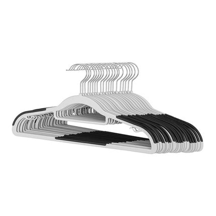 Ruhhy Anti-Slip Kledinghangers - 20 Stuks - Ruimtebesparend - Grijs