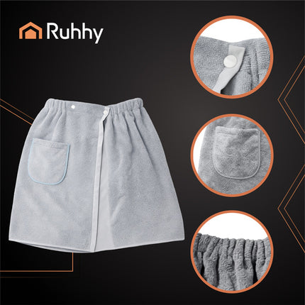 Ruhhy Sauna Kilt - 26903 - Heren - Met Zak & Elastiek - Grijs