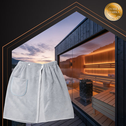 Ruhhy Sauna Kilt - 26903 - Heren - Met Zak & Elastiek - Grijs