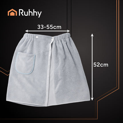 Ruhhy Sauna Kilt - 26903 - Heren - Met Zak & Elastiek - Grijs
