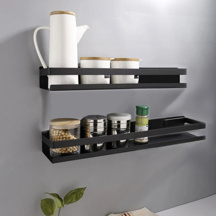 Ruhhy Wandplank XXL - 50 cm - Zwart - Roestvrij Staal