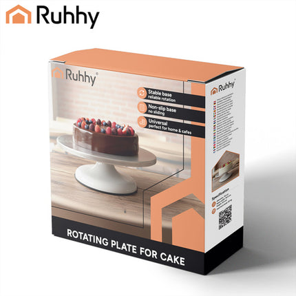Ruhhy Metalen Draaiplateau - 30 cm - RVS - Voor Taarten & Gebak