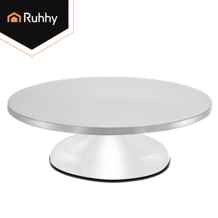 Ruhhy Metalen Draaiplateau - 30 cm - RVS - Voor Taarten & Gebak