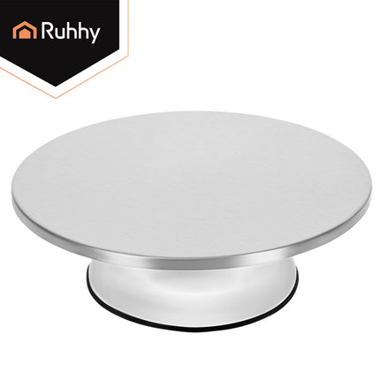 Ruhhy Metalen Draaiplateau - 30 cm - RVS - Voor Taarten & Gebak