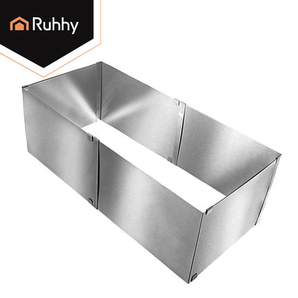 Ruhhy Verstelbare Taartring Rechthoekig - 20-38 x 24-45 cm - RVS