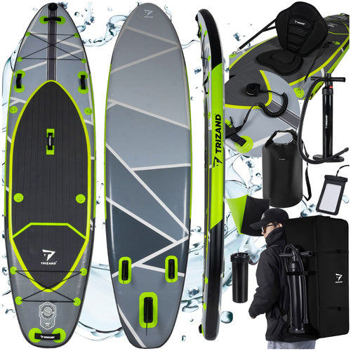 Trizand SUP Board 335cm - Opblaasbaar - Inclusief Zitje & Accessoires