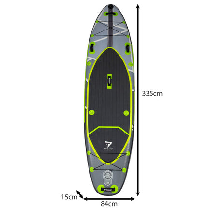 Trizand SUP Board 335cm - Opblaasbaar - Inclusief Zitje & Accessoires