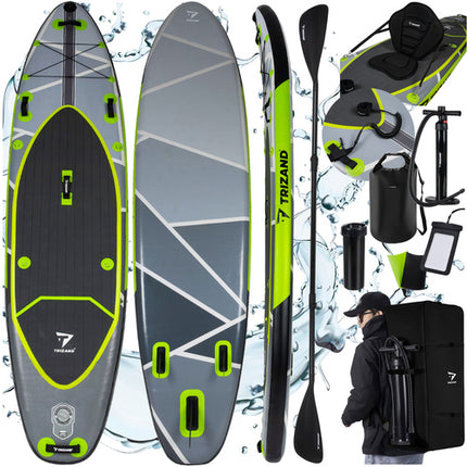 Trizand SUP Board 350cm - Opblaasbaar - Inclusief Zitje & Accessoires