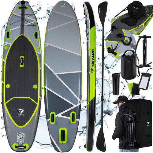 Trizand SUP Board 350cm - Opblaasbaar - Inclusief Zitje & Accessoires