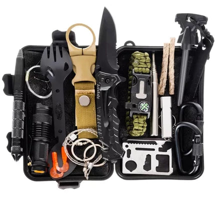 Trizand Survival Kit 32-in-1 - Professionele Uitrusting - Waterdichte Koffer