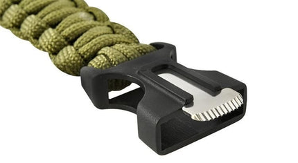 Trizand Survival Armband 5-in-1 - Groen - Met Kompas & Firestarter