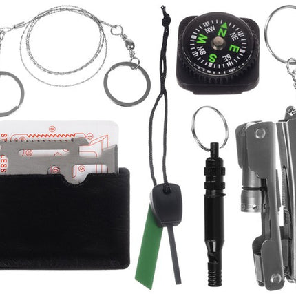 Trizand Survival Kit 7-in-1 - Compacte Outdoor Uitrusting - Waterdichte Case