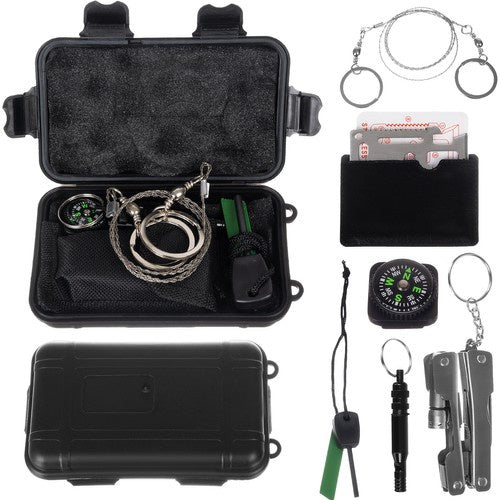 Trizand Survival Kit 7-in-1 - Compacte Outdoor Uitrusting - Waterdichte Case