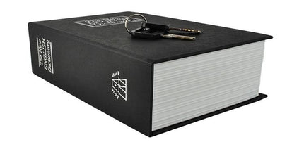Malatec Kluis in Boekvorm - 18 x 11,5 cm - Zwart/Wit - Veiligheidsbox