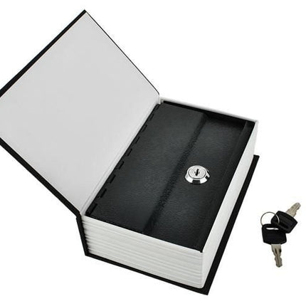 Malatec Kluis in Boekvorm - 18 x 11,5 cm - Zwart/Wit - Veiligheidsbox