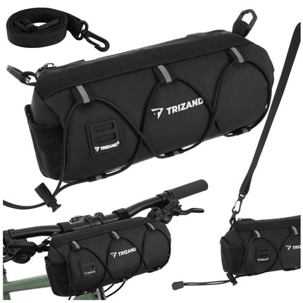 Trizand Stuurtas voor Fiets - 1,5 Liter - Waterafstotend - Zwart