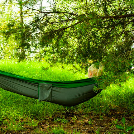 Gardlov Santiago Toeristische Hangmat - 260 x 131 cm - Groen/Grijs