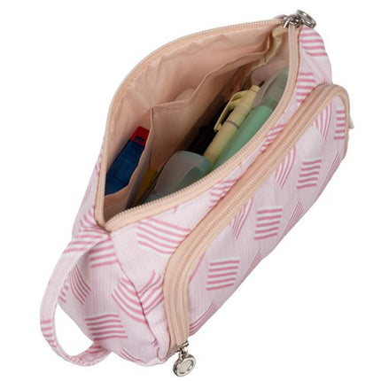 Maaleo Dubbelvaks Etui - Roze - 20 cm - Ruime School etui
