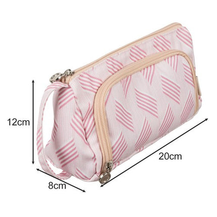 Maaleo Dubbelvaks Etui - Roze - 20 cm - Ruime School etui