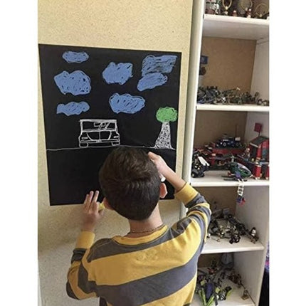 Malatec Zelfklevend Schoolbordfolie - 200 x 45 cm - XXL Krijtbord