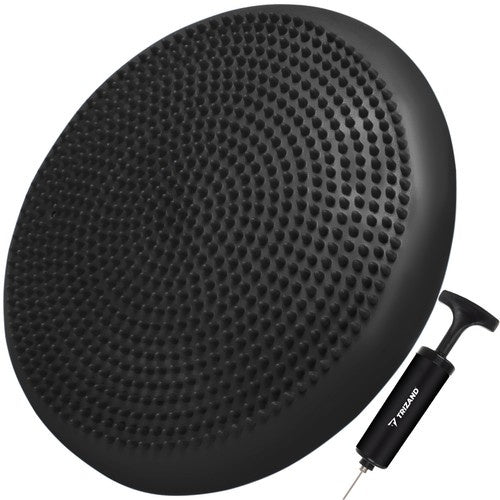 Trizand Sensomotorisch Balanskussen - Inclusief Pomp - 34 cm - Zwart